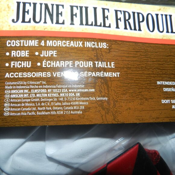 Rogue Maiden Pirate Costume Womens Large 10-12 Black/Red 🆕SHIPS FAST😮💨⚡🚚 - Picture 11 of 16